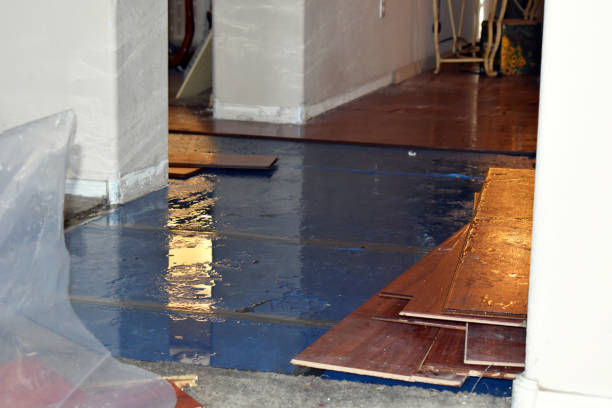 Professional Burst Pipe Cleanup technician working in Mertztown, PA